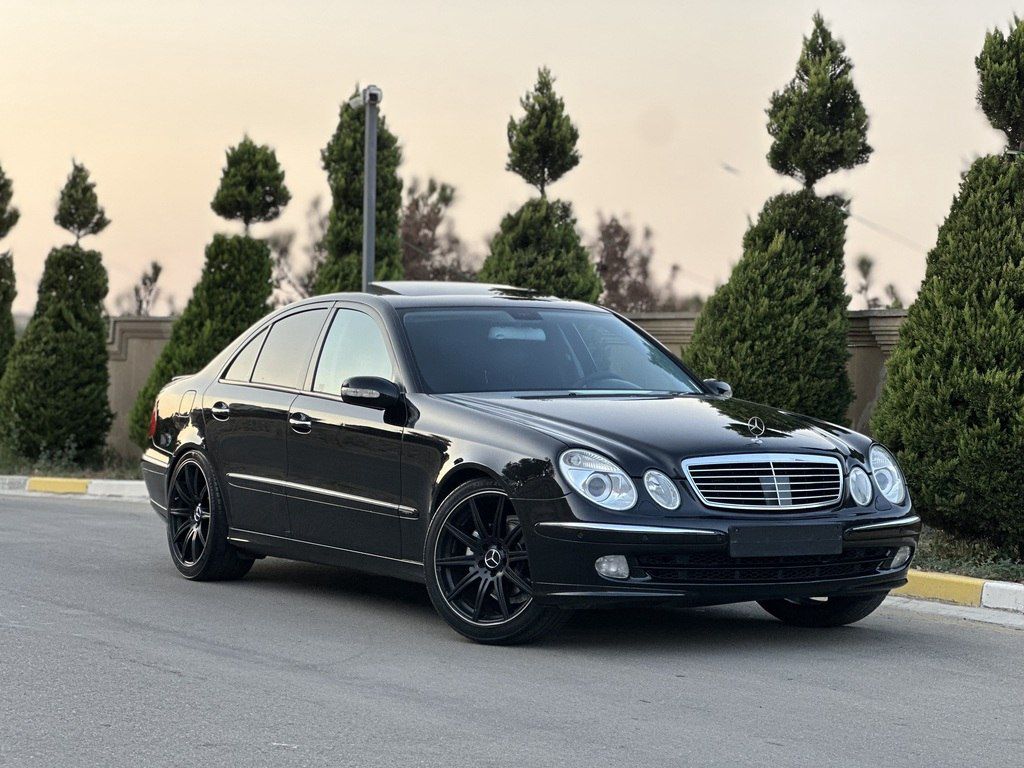 Mercedes E 320, 3.2 L, 2004 il, 281 500 km — Avtomobillər, Bakı (4)