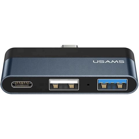 Hub Usams US-SJ490 / SJ490HUB01 Dark Grey — Bakı
