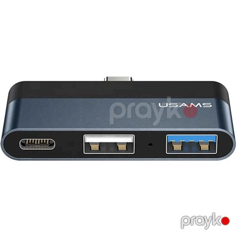 Hub Usams US-SJ490 / SJ490HUB01 Dark Grey — Bakı