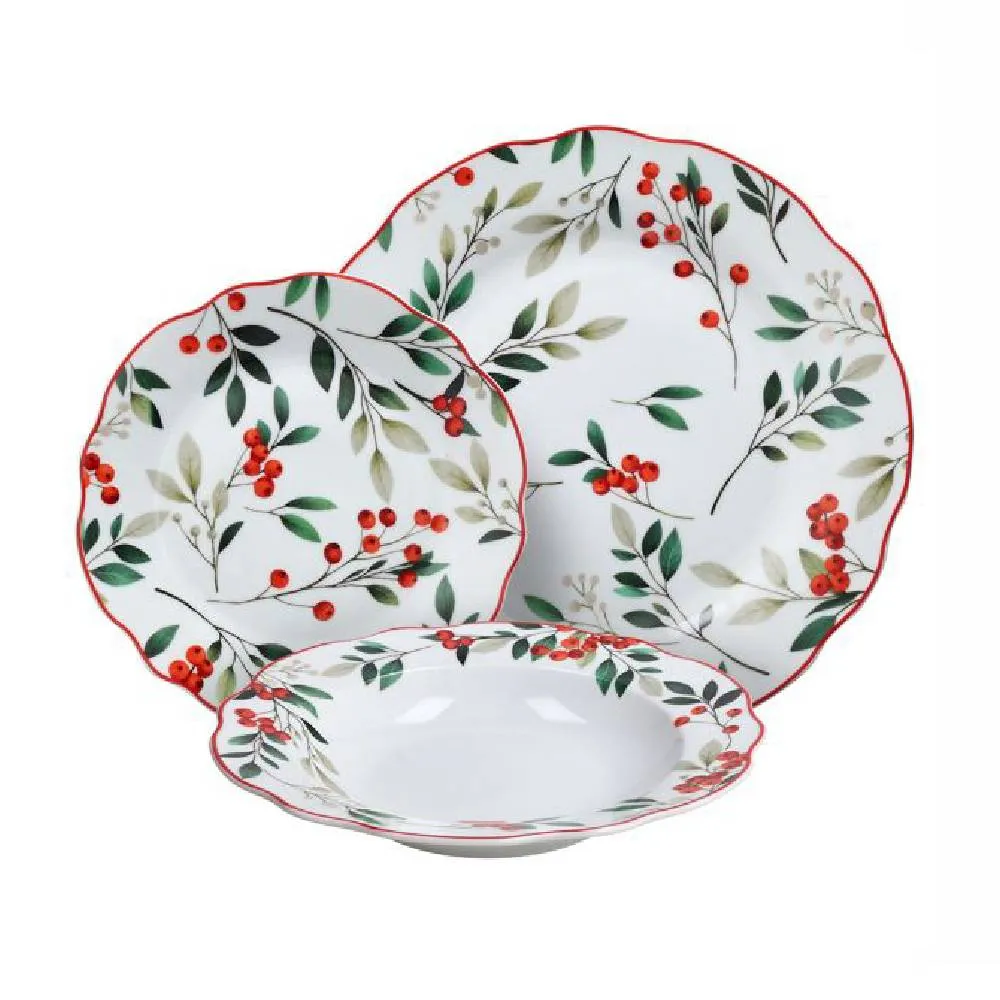 Yemək dəsti Tognana Poema Hollyberry 18 parça 6 nəfərlik (PK070183079) — Dining tableware