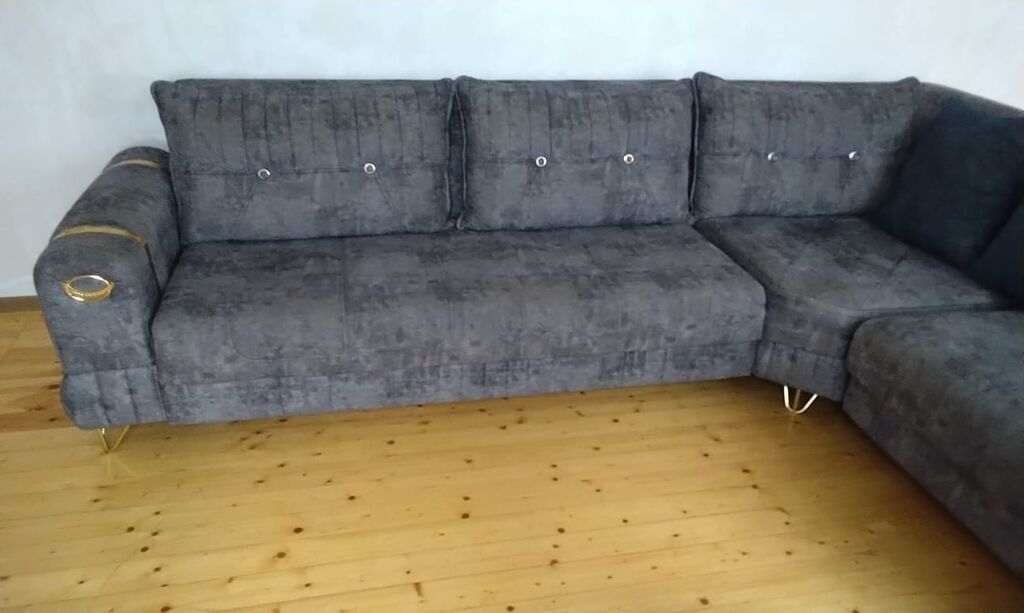 Künc divan – müasir dizayn, rahat oturuş - Forma: L-şəkilli künc — Mebel, Sumqayıt (5)