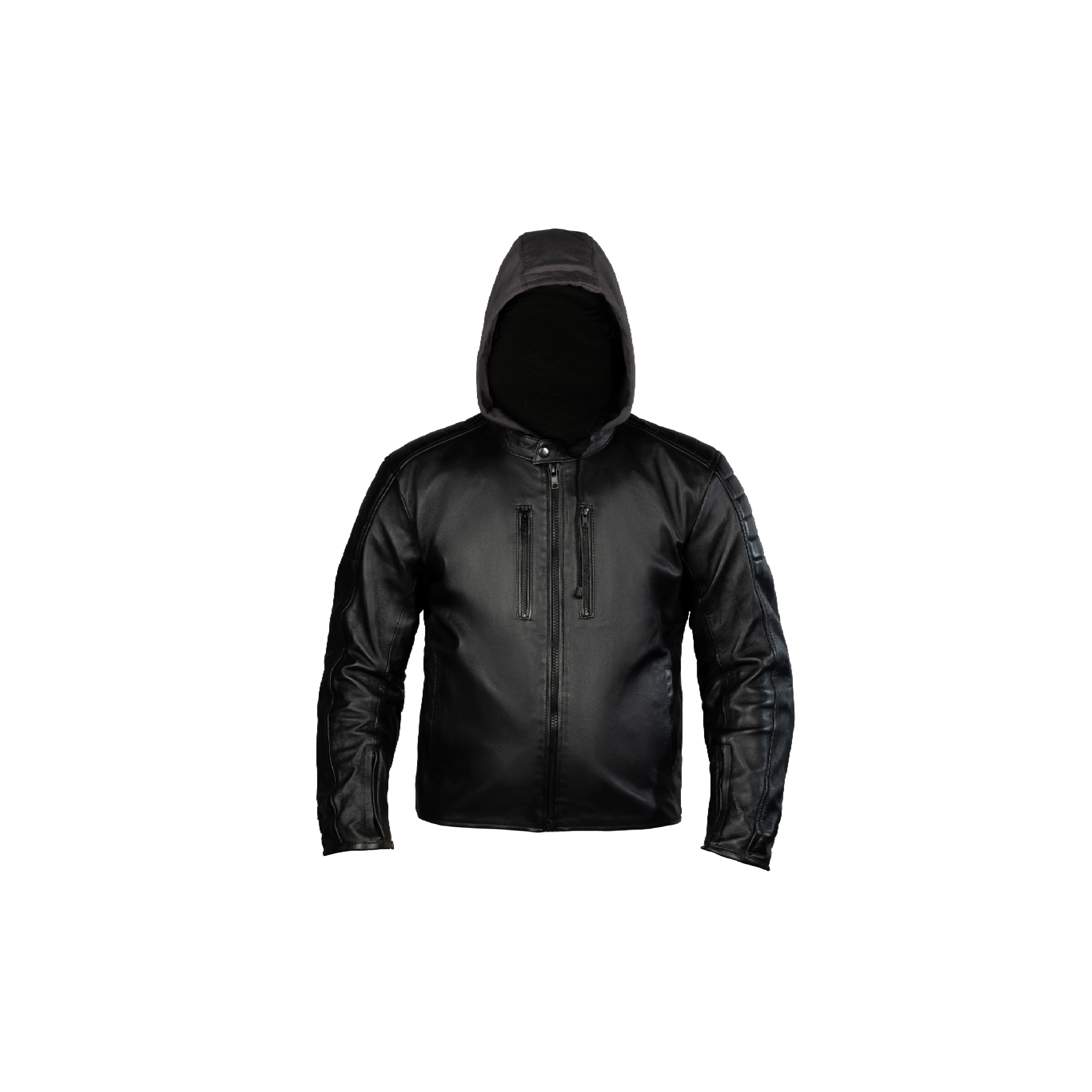 Gödəkçə Motoverse Hoody, dəri, Black (XL)
