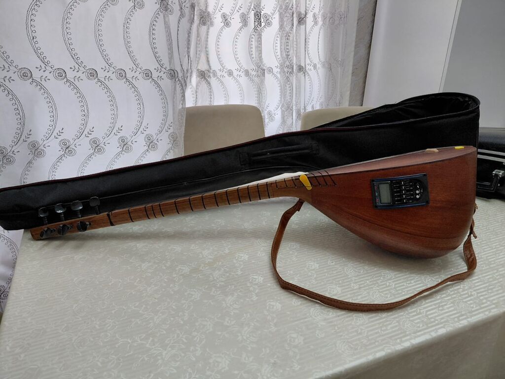 Elektrikləşdirilmiş saz (elektro-saz) – yumurta formalı korpus, uzun — Mallar, Bakı (3)