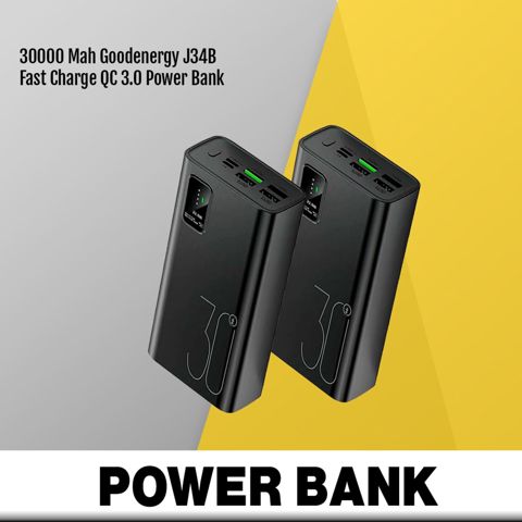 Power Bank 30000 Mah J34B Fast Charge — Bakı