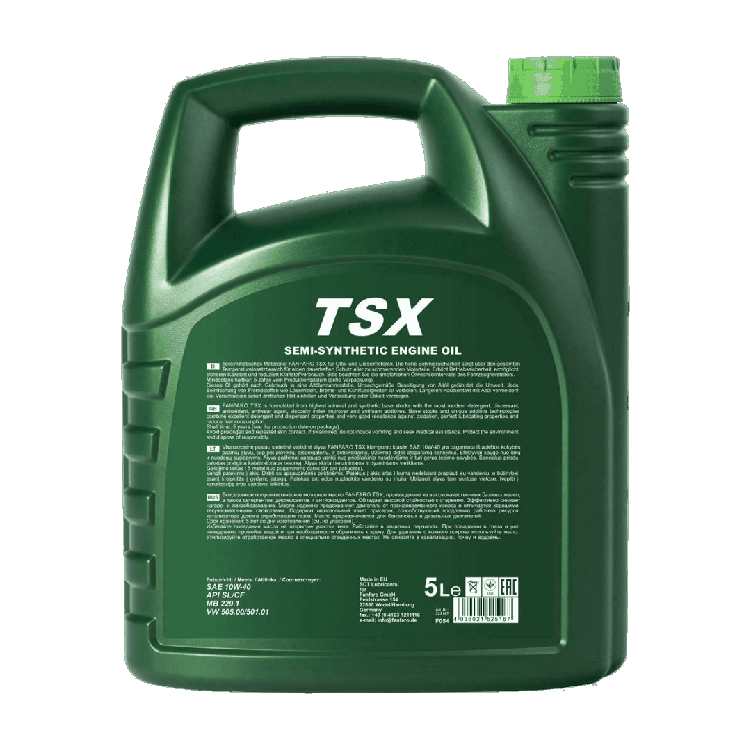 Mühərrik yağı Fanfaro TDX Semisynthetic SAE 10W-40 5L Special — Mallar, Bakı (2)