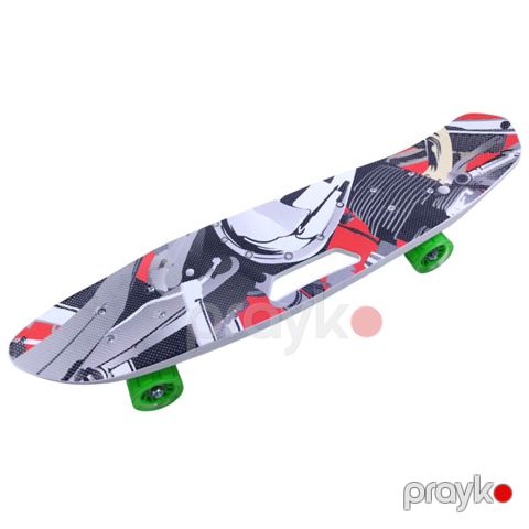 Skateboard XL HT-128S Handle Iron Steel Red&White — Bakı