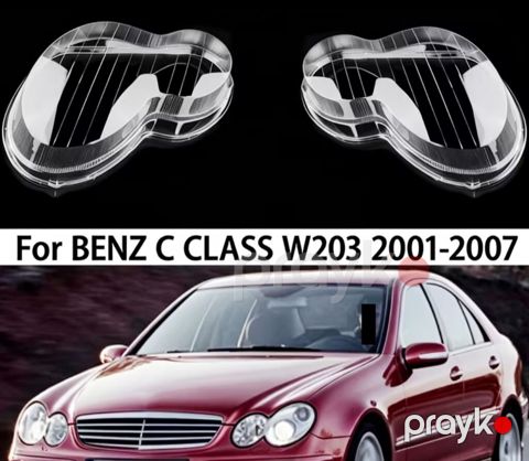 Məhsul: Far şüşəsi (linza/qapaq) dəsti – Mercedes-Benz C-Class W203 — Masazır