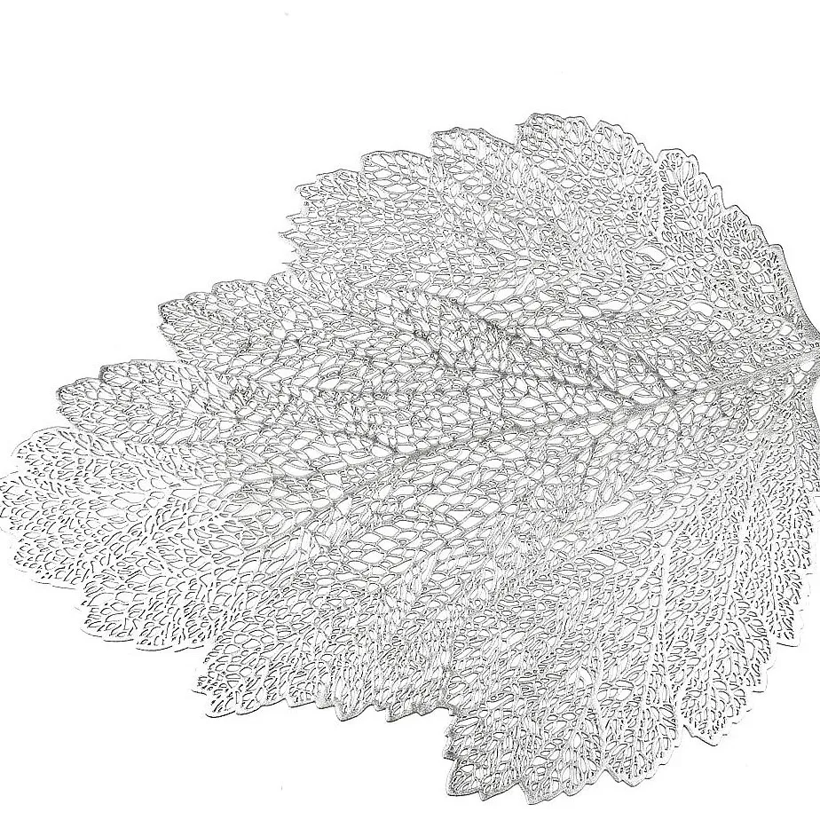 Boşqabaltı Nouvelle Home Аjoure (silver) 46x36 sm (9903070) — Süfrə qabları