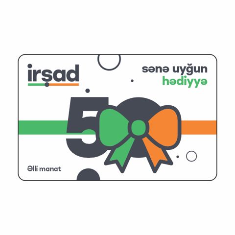 ŞadKart 50 AZN hədiyyə kartı — Bakı