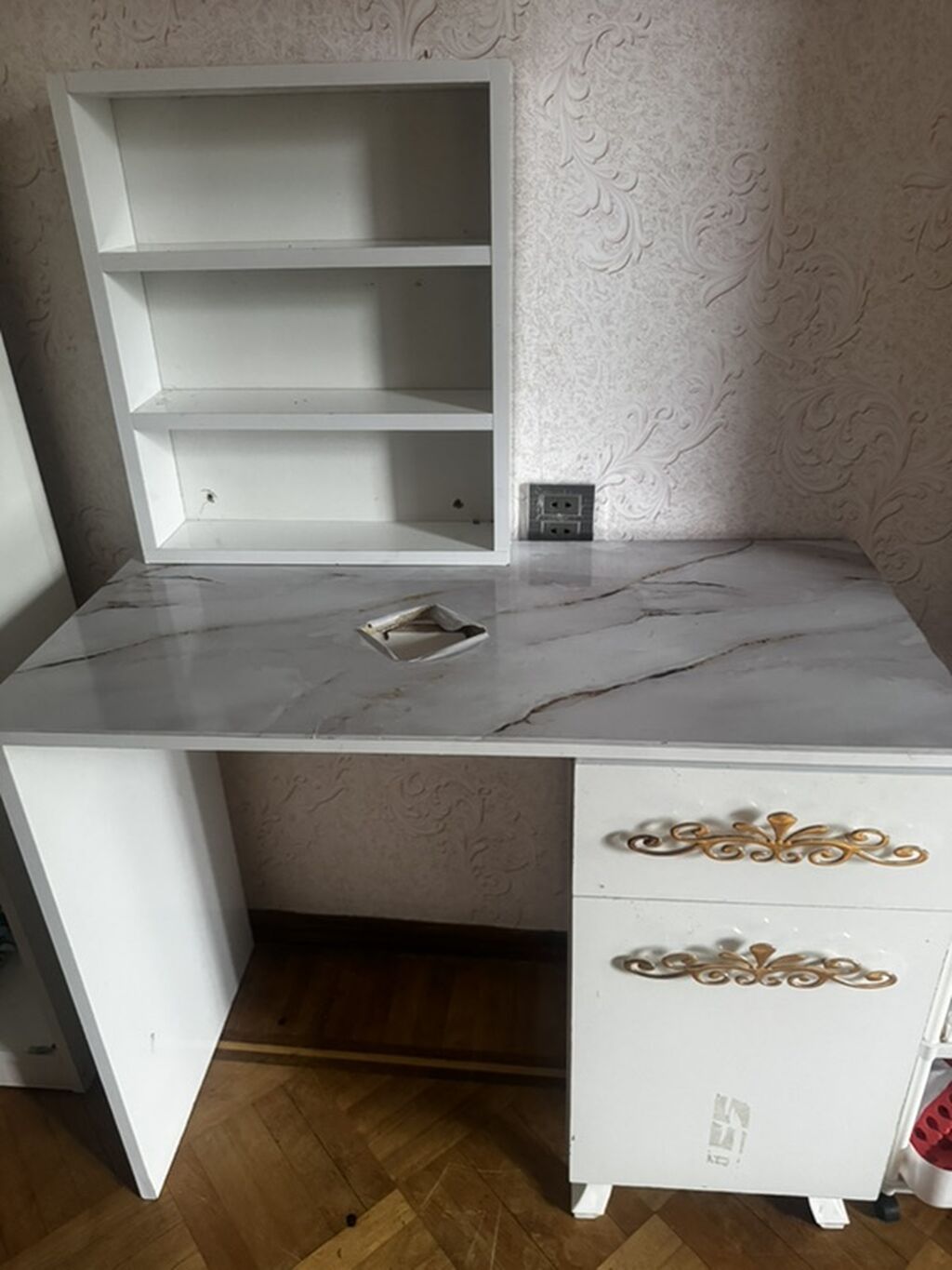 Düz masa, Siyirməli, Polkalı, Laminat, Kredit yoxdur — Mebel, Bakı (2)