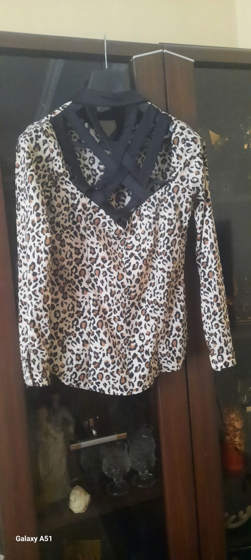Qadın köynəyi – leopard naxışlı, uzunqol - Parça: Yüngül, hamar — Şəxsi əşyalar, Digah (2)