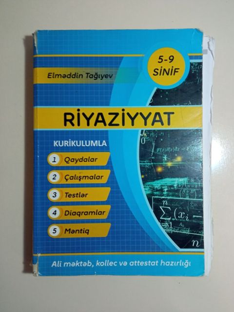 Məhsul: “Riyaziyyat” dərslik–vəsiqə Müəllif: Elməddin Tağıyev — Digah