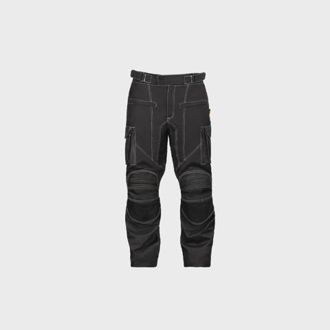 Şalvar Motoverse Donna, black/white XXL (54) — Motosiklet giyim ve ekipmanları