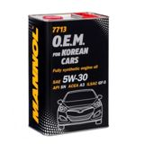 Mühərrik yağı Mannol 7713 O.E.M. For Korean Cars SAE 5W-30 1L Metal — Mühərrik yağları