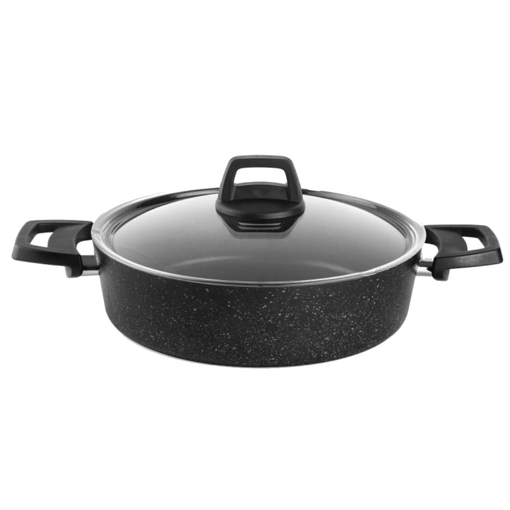Qazan dəsti Schafer Black Stone 7 parça 8699131858424 Qara — Bişirmə qabları, Bakı (2)