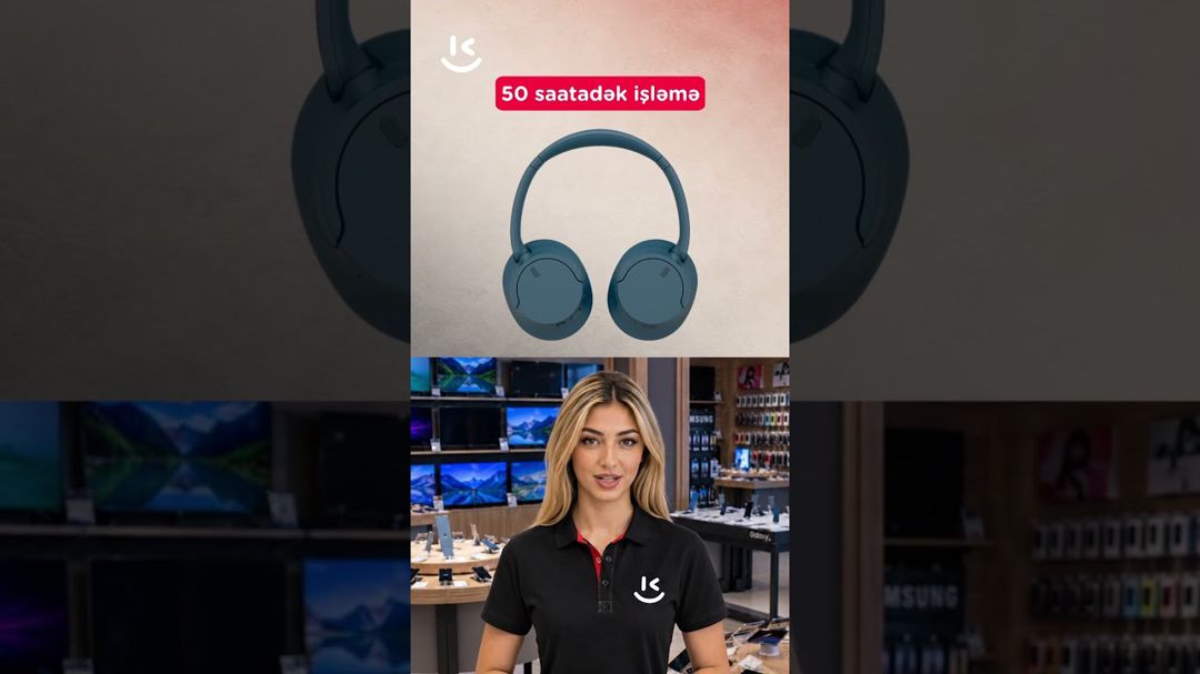 Qulaqlıq Sony WH-CH720N NC ON Ear Blue WH-CH720N/LCE — Mallar, Bakı (4)