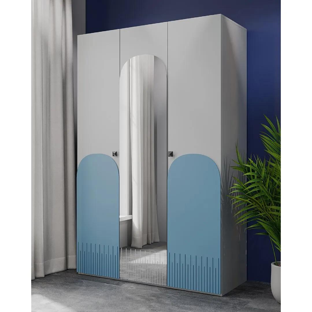 Dolab odunchu Çilek 130x200x53 Mavi — Bakı