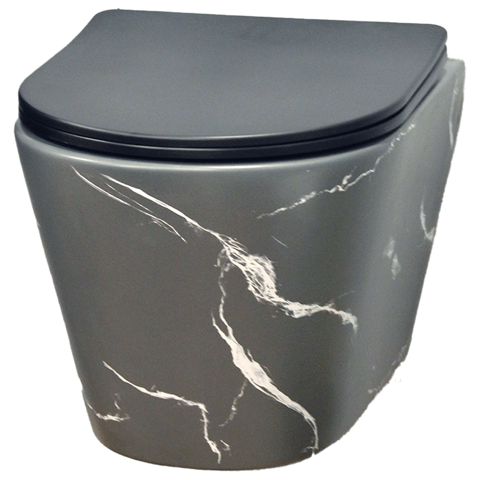 Unitaz Gold Banyo BO911 Matte Grey Pattern — Bakı