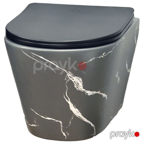 Unitaz Gold Banyo BO911 Matte Grey Pattern — Bakı