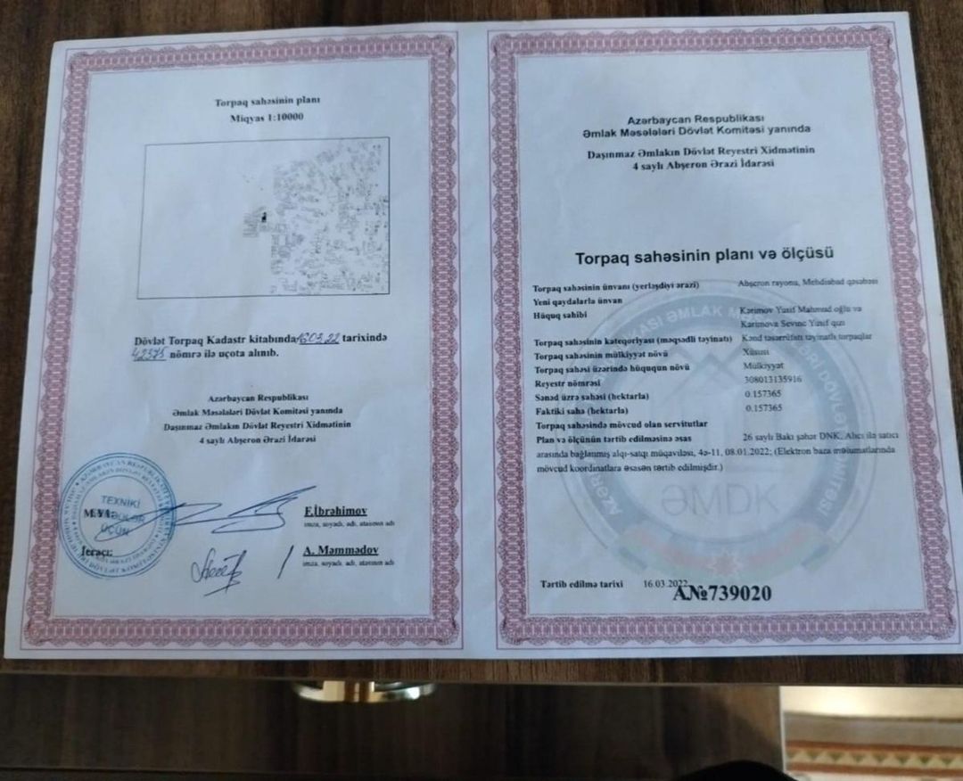 15 sot torpaq sahəsi, Mehdiabad qəs — Torpaq, Bakı (4)