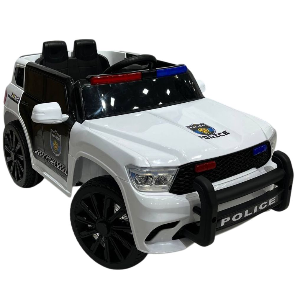 Elektromobil Jeep Police 3323 White — Mallar, Bakı (2)