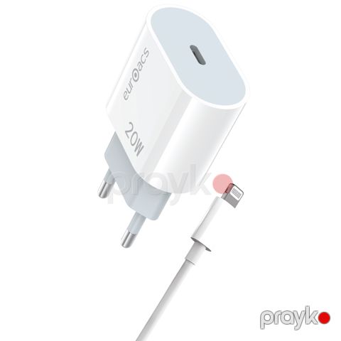 Adapter Euroacs PD 20W Lightning EU-MA320 ACHRHM470457 — Bakı