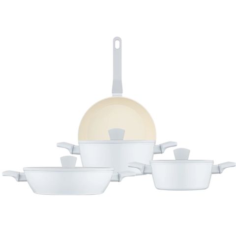 Qazan dəsti Jumbo Swiss Crystal Açıq boz 7 parça 8682972143125 — Bakı