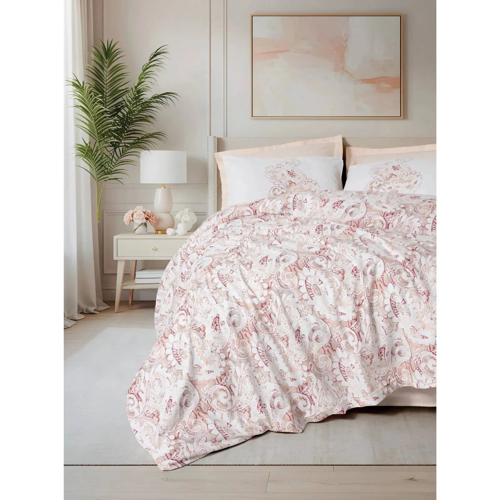 Yataq dəsti Cotton Box Bohemian, iki nəfərlik, Serava salmon (8680108081204) — Постельное белье