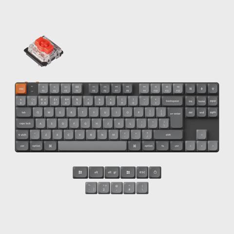 Simsiz oyun klaviaturası Keychron K1 Max Gateron White Backlight Red Switch (K1M-A1Z-AZ) — Baku Electronics — Computers & Laptops
