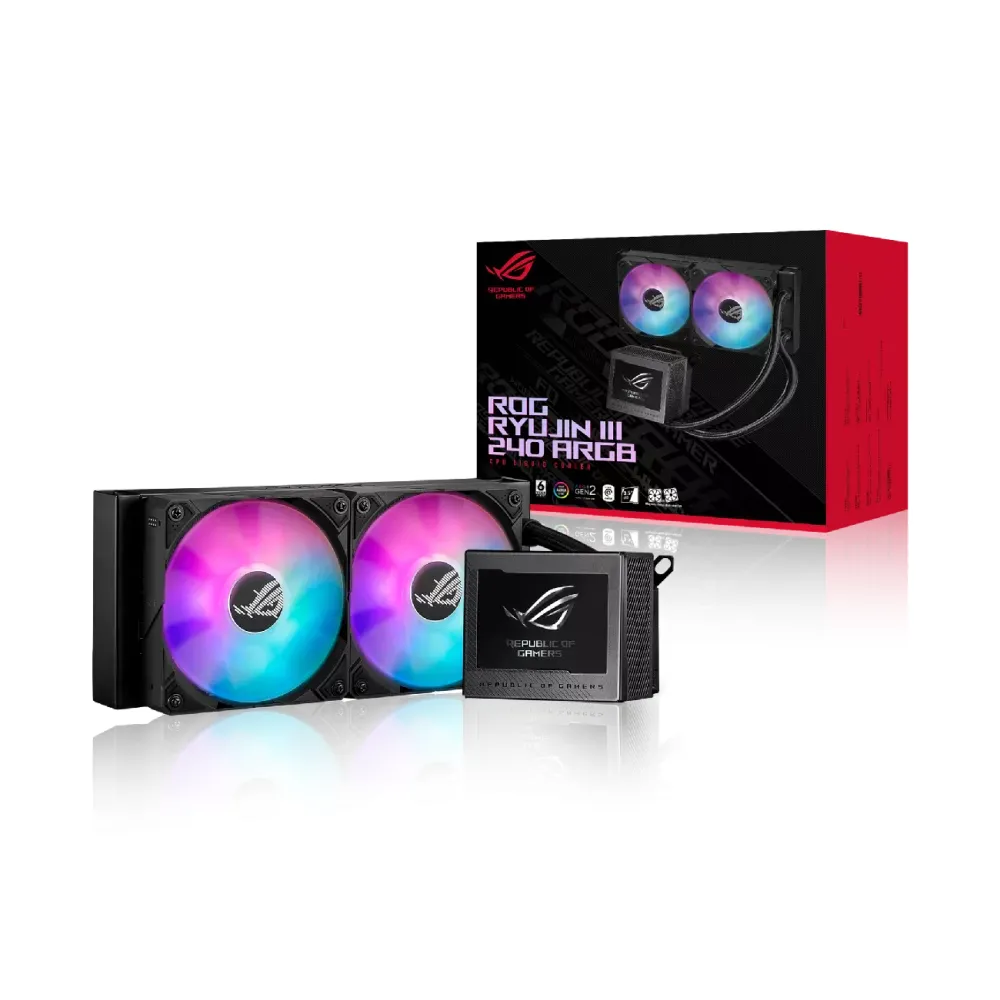 Prosessor üçün maye soyutma sistemi ASUS ROG Ryujın III 240 Argb liquid CPU cooler (90RC00K1-M0UAY0) — Bakı