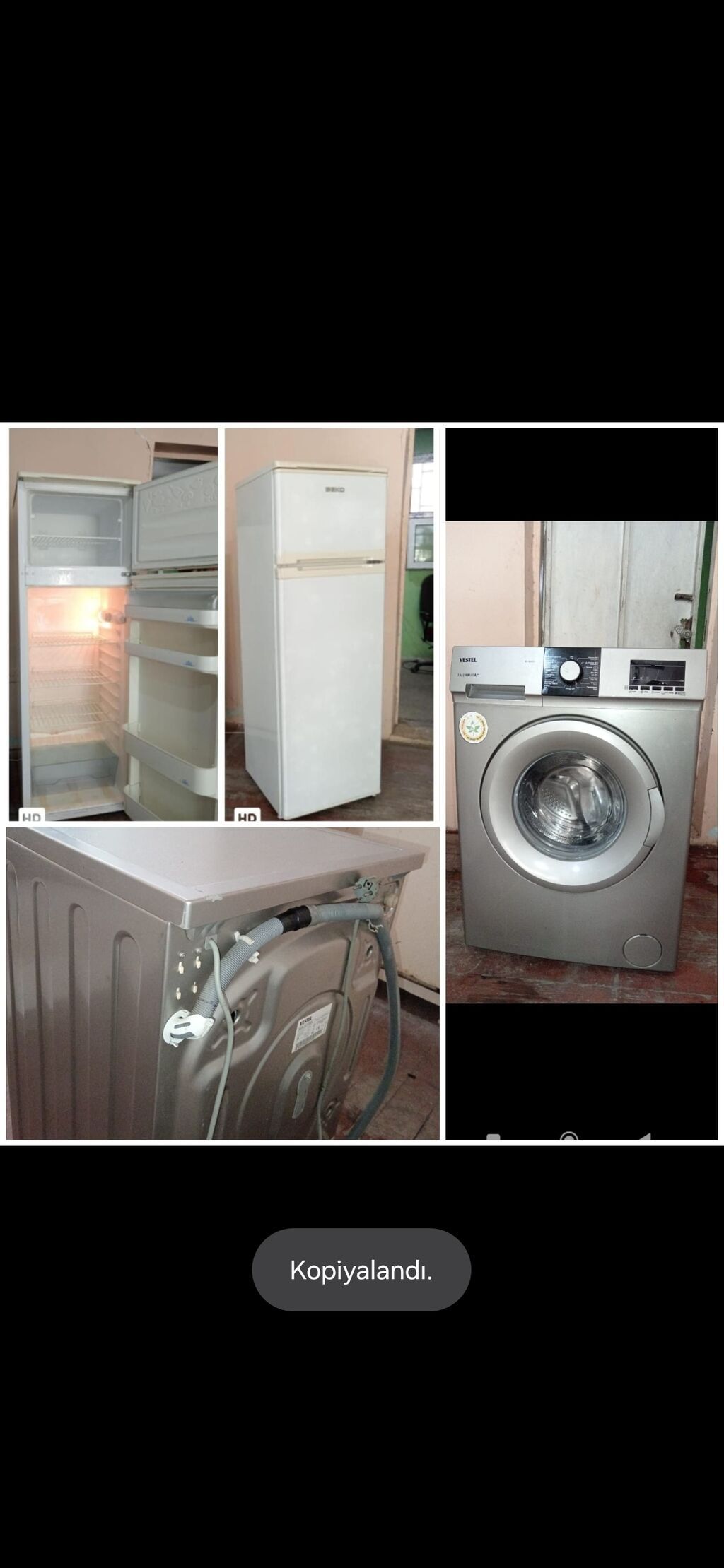 RR Beko soyuducu tam islek Vestel paltaryuyan 7 kq Birlikde 350 azn — Soyuducular, Mehdiabad