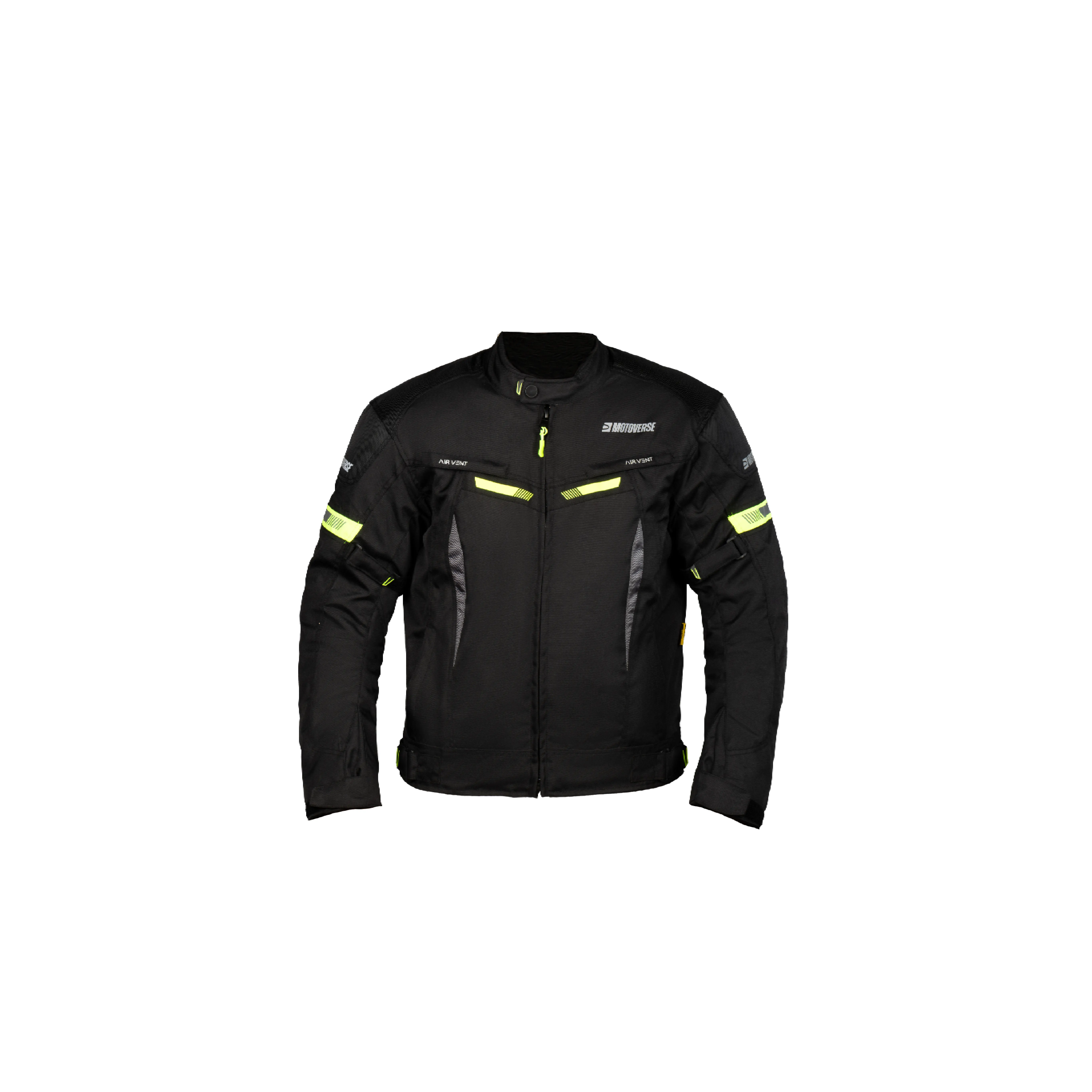 Gödəkçə Motoverse Classic, Textile 600D Polyester Cordura, black/green (XXL)