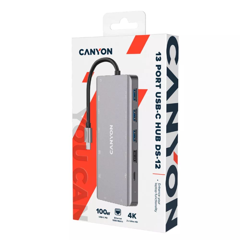 Canyon Multiport Hub 13in1 / CNS-TDS12 — Kompüterlər və noutbuklar, Bakı (2)