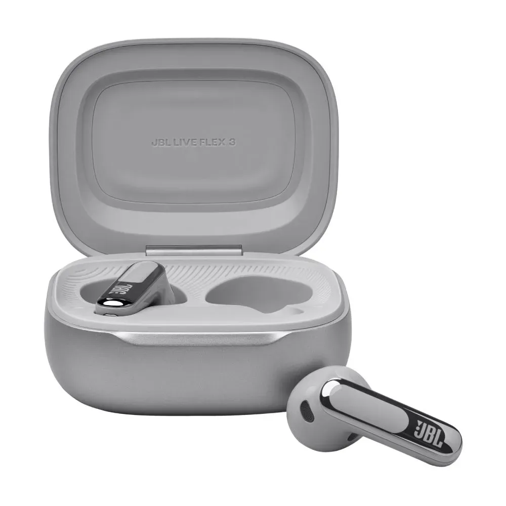 Simsiz qulaqlıq JBL Live Flex 3 Silver — Беспроводные наушники