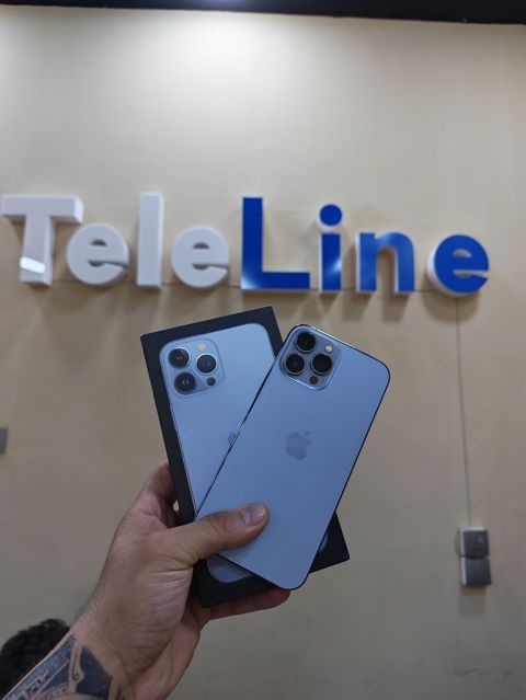 IPhone 13 Pro Max, 128 GB, Sierra Blue, Zəmanət, Simsiz şarj, Face ID — Bakı