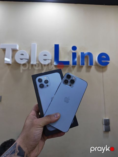 IPhone 13 Pro Max, 128 GB, Sierra Blue, Zəmanət, Simsiz şarj, Face ID