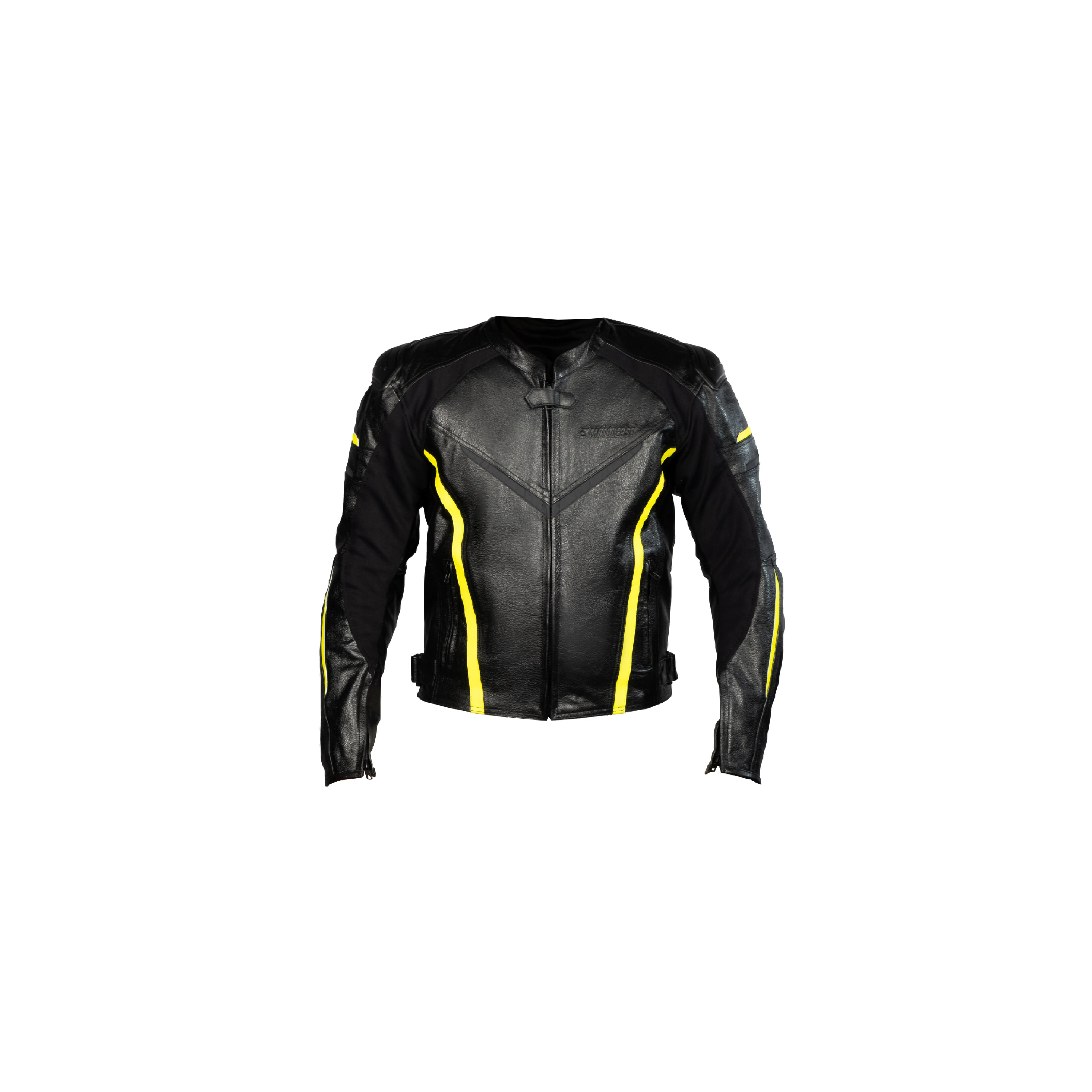 Gödəkçə Motoverse Iron, dəri, black/green (XXL)