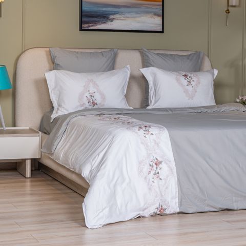 Tekstil yataq dəsti Cehizçi Laura Grand (WH-60) Grey — Bakı