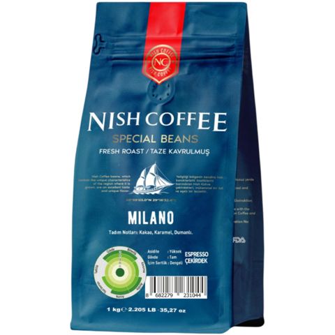 Qəhvə Nish Espresso Milano 1000 gr 8682279231044 — Bakı