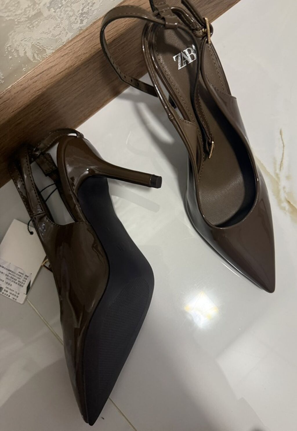 Tuflilər, Zara, Ölçü: 38, rəng - Qəhvəyi, Yeni — Şəxsi əşyalar, Bakı (6)