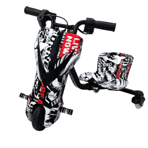Uşaqlar üçün Drift Mini DP-3 Cartoon White-Black — Bakı
