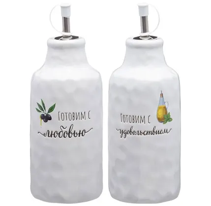 Yağ və sirkə qabı Lefard Crumpled 7,5x7,5x20,5 sm 500 ml — Bakı