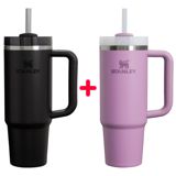 Termos Stanley Quencher H20 Tumbler Purple + Stanley Quencher H20 Tumbler Black — Термосы и термокружки