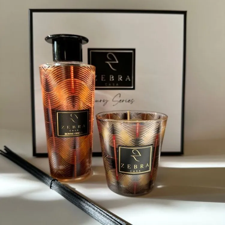 Aromatik diffuzor və şam dəsti Zebra Casa Bonne Odeur — Bakı