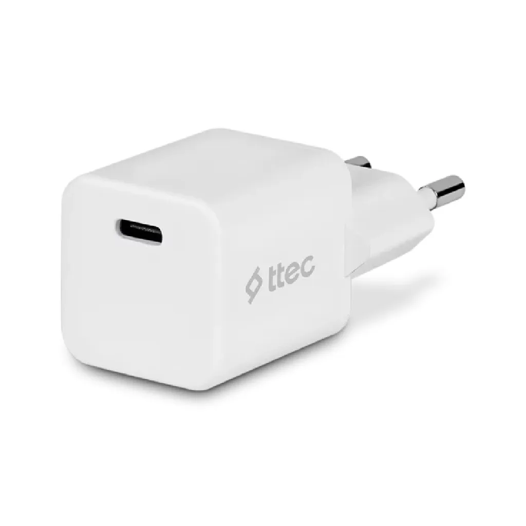 Adapter Ttec SmartCharger 20W PD Usb-c Travel Charger, White (2SCP01B) — Bakı