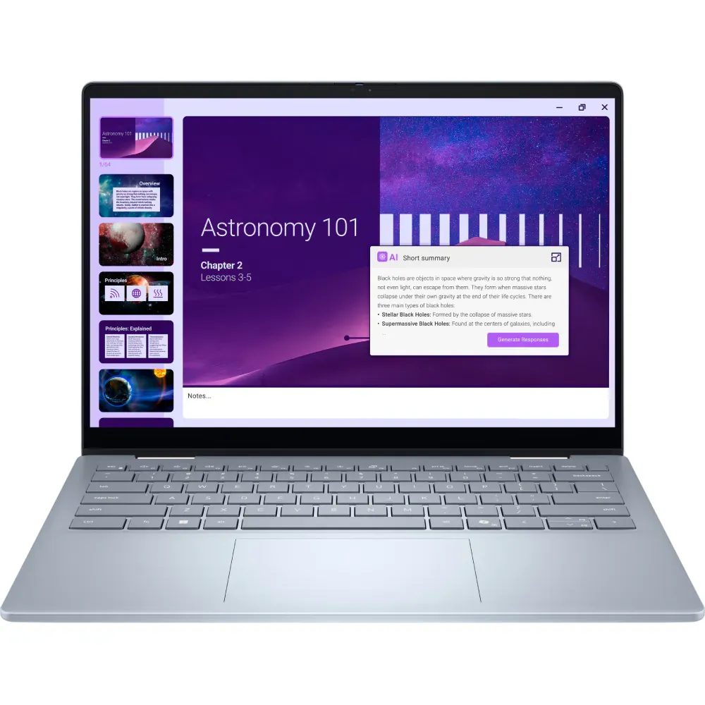 Notbuk Dell 14 Plus 2-in-1 DB04250/U7 256V/16GB/512GB/14" touch/ıntel arc graphıcs/ıce BLUE/W11PRO (DB04250-LNL-203-AZ) — Ürünler