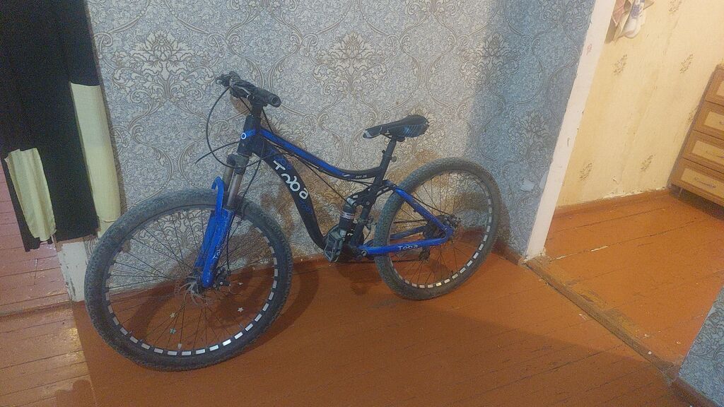 Toba T-800 dağ velosipedi - Tam amortizasiya: ön amortizator və arxa — Dağ velosipedləri, Digah (2)