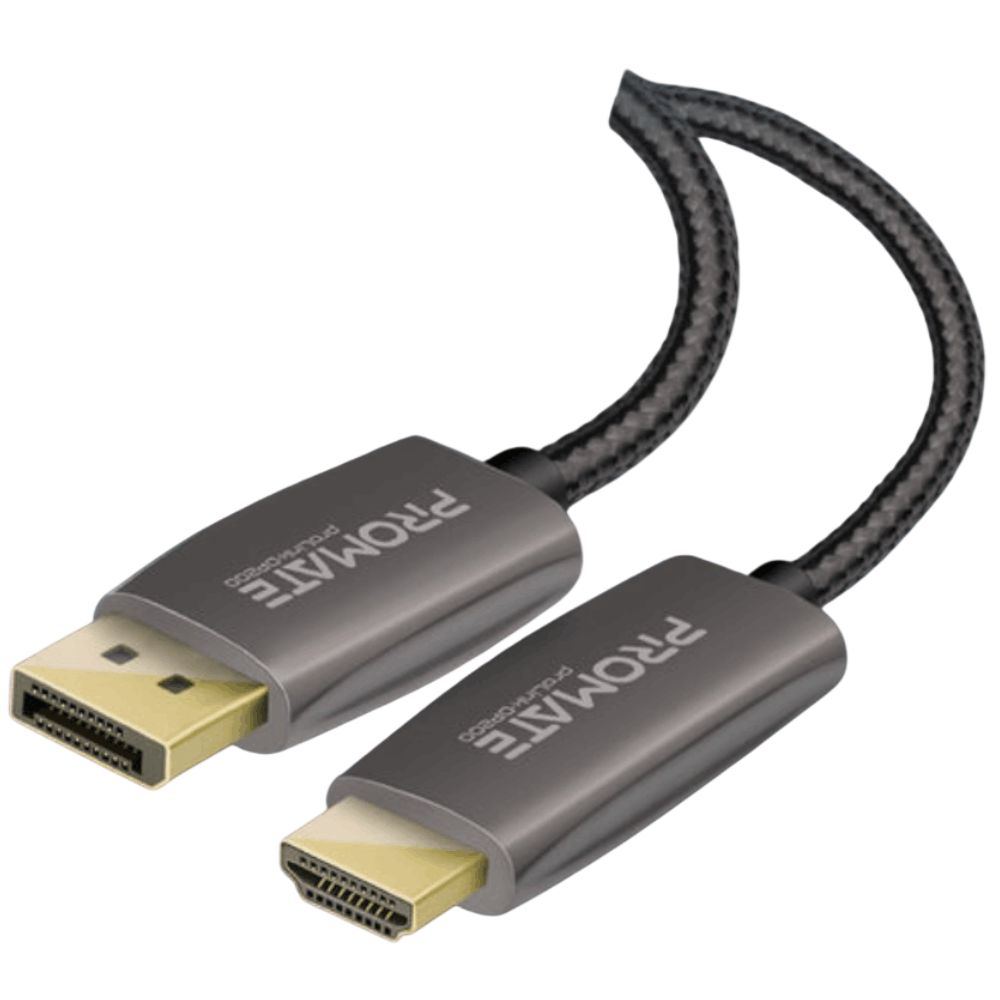 Naqil Promate DisplayPort to HDMI PROLINK-DP200 Black, Grey — Mallar, Bakı (2)