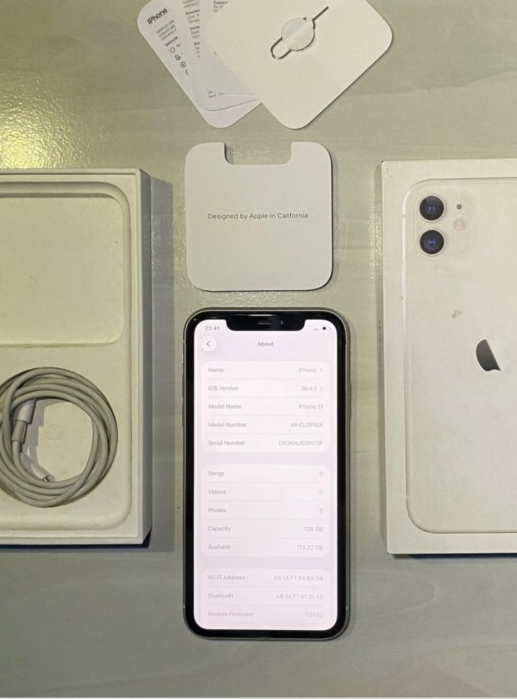IPhone 11, 128 GB, Ağ, Zəmanət, Kredit, Simsiz şarj — Apple iPhone, Bakı (5)