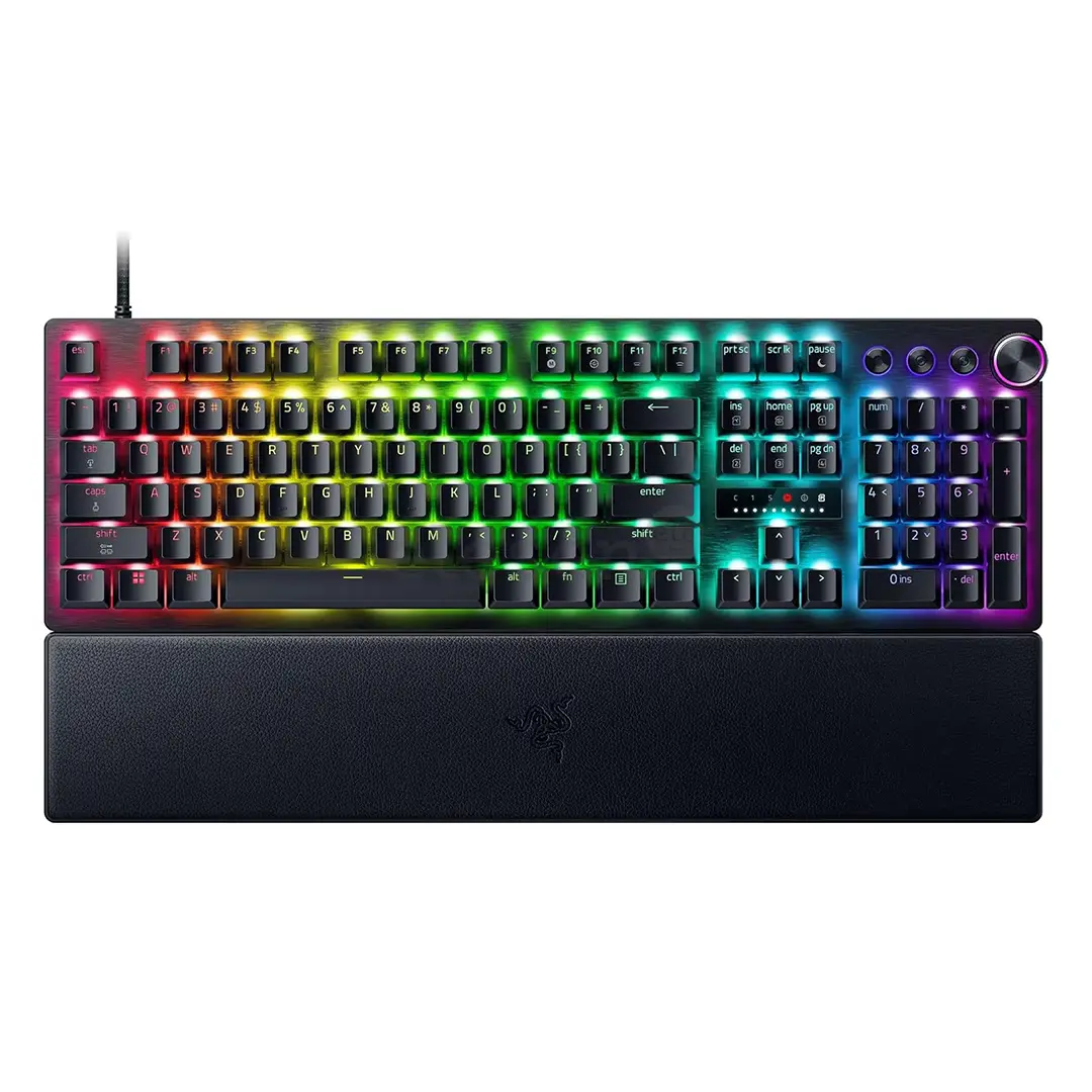 Oyun üçün simli klaviatura Razer Keyboard mechanical Huntsman V3 Pro 8KHz Analog Optical Switch Gen-2, Usb-a, EN, RGB, Black(RZ03-05530100-R3M1)